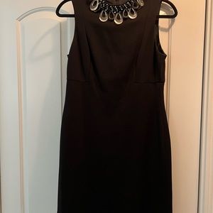 Black cocktail dress by Trina Turk